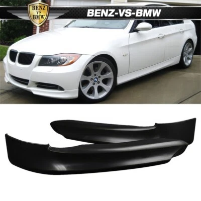 Fits 05-08 BMW E90 3-Series 323i 325i 328i Front Bumper Lip Spoiler Splitter PP - Изображение 1 из 4