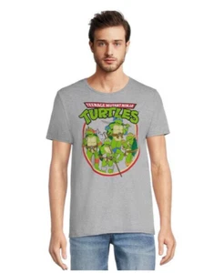 Camiseta gris gráfica Nickelodeon Teenage Mutant Ninja Turtles para hombre 3XL 54-56 - Imagen 1 de 5