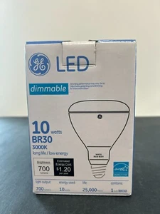GE LED Dimmable 68161 LED10DR303/830W BR30 10Watts - Picture 1 of 3
