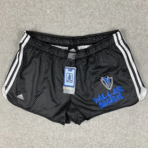 Adidas NBA 4Her Womens XL Dallas Mavericks Basketball Shorts Performance Stripes Cover
