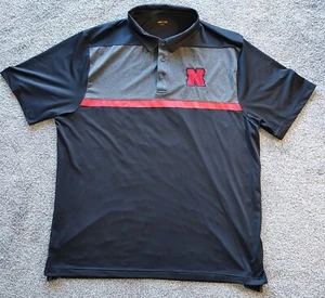 Captivating Apparel University of Nebraska Black/Grey Short Sleeve Shirt XXLarge - Picture 1 of 7
