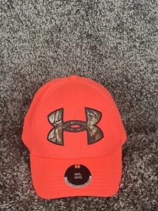 Under Armour Women’s Hot Pink Hat Camo Logo Medium/Large New! - Picture 1 of 7