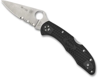 Spyderco Delica 4 Wildland Firefighter Foundation with Red Spacer C11FPSBKRD NEW - Image 1 of 4