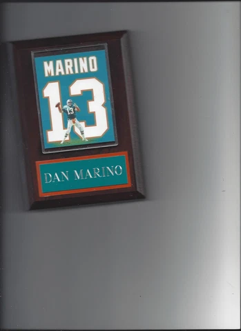 DAN MARINO JERSEY PLAQUE MIAMI DOLPHINS FOOTBALL NFL Cover