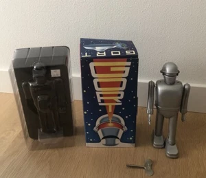 Day the Earth Stood Still GORT Tin Wind-Up 8" Robot (2000, Rocket EE. UU.) VA961 - Imagen 1 de 13