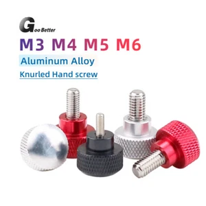 M3 M4 M5 M6 High Knurled Thumb Screws For Fixed Bracket Hand Grip Knob Bolts - Picture 1 of 8