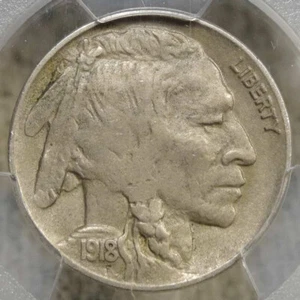 1918-D Buffalo Nickel, Extremely Fine, PCGS XF-40, Better Date - Picture 1 of 4