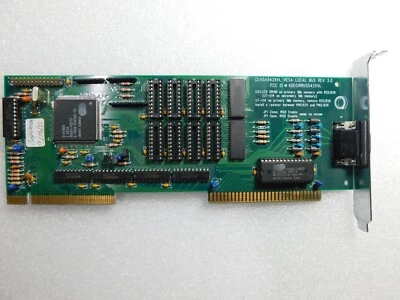 QUANTUM DESIGN CIRRUS LOGIC GD5426 1MB VLB VESA VGA VIDEO GRAPHICS CARD ADAPTER - Image 1 of 3