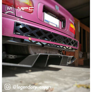 MPC Motorsport 1 Piece Rear Bumper Diffuser For Honda Civic EG EK [Gloss Black]