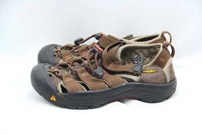 KEEN Hiking Sandals Youth Boys Size 1 Outdoor Brown Canvas Waterproof Slip On - Image 1 of 4