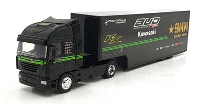 NewRay 1/43 Scale 15653 - Ford Iveco BUD Racing Team Truck - Black - Image 1 of 4