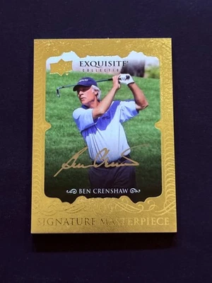 2013 Upper Deck Exquisite Collection Signature Masterpiece #ESM-BC Ben Crenshaw - Image 1 of 2