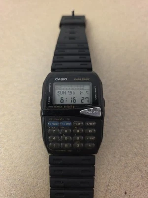 Reloj Calculadora Digital Casio DBM-150 Databank Vintage Foto 1 de 4