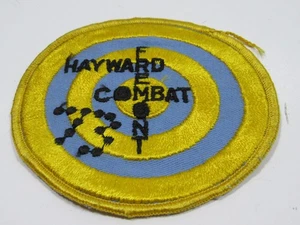 VINTAGE Hayward COMBAT Fremont PATCHE EMBROIDERED Bullseye #A3 - Picture 1 of 3