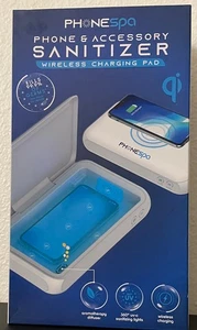 Phonespa Phone & Accessory Sanitizer Wireless Charging Pad Kills 99% of Germs - Picture 1 of 2