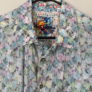 Robert Graham Men's 1XLT  "KAKAMAS" Floral Long Sleeve Shirt Button Up Cotton - Picture 1 of 13