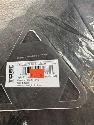 Monosuit feminino TOBE 2.0 Privus isolado tamanho pequeno preto e rosa - Imagem 1 de 3