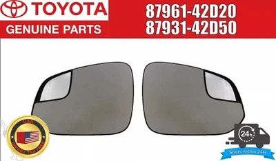 Juego de cristales espejos retrovisores laterales izquierdo y derecho térmicos originales Toyota RAV4 4Runner OEM Foto 1 de 4