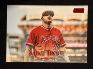 2019 Topps Stadium Club Mike Trout #60 Red Foil SP Angels - Bild 1 von 2
