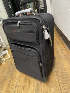 RARE  H STUDIO Mobile Hartmann Rolling Luggage Expandable Carry On Black   22” - Picture 1 of 17