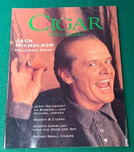Cigar Aficionado Jack Nicholson Jerry Reinsdorf Summer 1995 - Foto 1 di 3