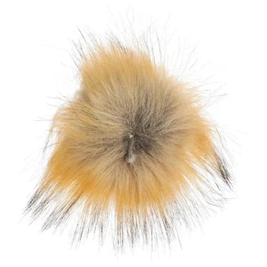  Sombrero de punto pompones marrón claro bolas mullidas con botón para sombreros - Imagen 1 de 12