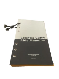 Counter CBRN Aide Memoire NBC Booklet Skills & Drills Used - Picture 1 of 7