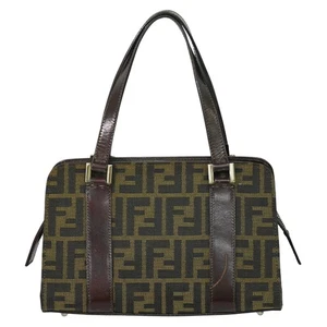 FENDI Zucca Canvas Handtasche Braun Silber - Bild 1 von 21