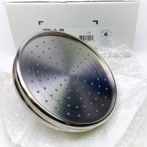 Soffione doccia a pioggia Kohler rotondo 8 pollici 13692-G-BN vibrante nichel spazzolato nuovo - Foto 1 di 9