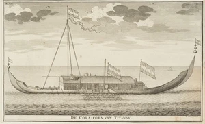 F. OTTENS (1700-1770), "De Cora-Cora Van Titaway", Kupferstich Romantik - Picture 1 of 5