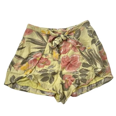 Hollister Pantalón Corto Lino Tropical Ultra Alto Mujer Mediano  Foto 1 de 4