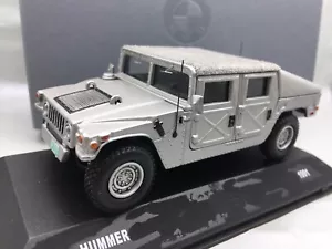 πΊπ¦ 1:43 1/43 HUMMER H1 fatto a mano HUMVEE argento chiuso HMMWV - Foto 1 di 7