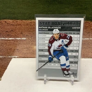 NATHAN MACKINNON 2023-24 Upper Deck Series 1 Hockey #SB-3 Stat Box Fillers - Picture 1 of 2