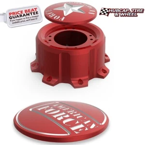 NEW American Force Metal Center Caps Floating Red Modern - 4 Lug (Set) - Bild 1 von 10