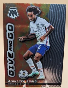 2021-22 Mosaic FIFA Road to World Cup Gianluca Busio Give and Go Insert #9 USA - Picture 1 of 2