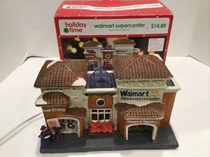 Holiday Time Walmart Supercenter Salvation Army Christmas Village Display 2011 - Picture 1 of 10