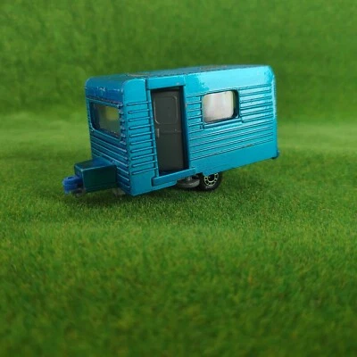 Matchbox 1-75 Caravan Trailer 1978 MB31 / Candy Blue / Yellow / Bulgarian Base - Image 1 of 4