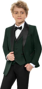Boy Formal Suits 3 Pieces Wedding Dress Tuxedo Outfit Suit For Kids Party Blazer - Picture 1 of 33