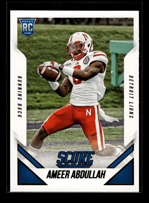 2015 Score #385 Ameer Abdullah RC (NM)(FTB) - Image 1 of 2