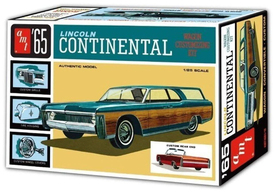 AMT 1965 Lincoln Continental 1/25 Car Model Kit - AMT1081