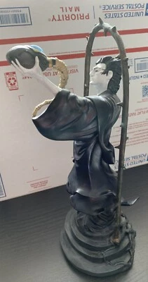 Estatua del 10 aniversario de The Sandman 12" Morfeo con caja 1998 Gaiman #14955/5000 Foto 1 de 4