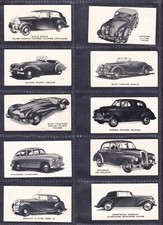 1949 KELLOGGS MOTOR CARS COL & B/W- COMPLETE YOUR SET, SELECT THE CARDS YOU NEED