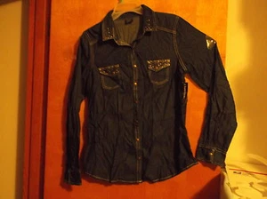 CAMISA DE ALGODÓN NUEVA "FADED GLORY" DE LATÓN OSCURO DEMIN... #3 - Imagen 1 de 3
