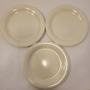 Tupperware Vintage Melamin Speiseteller 3er Set cremefarben 10,5" Geschirr - Bild 1 von 3