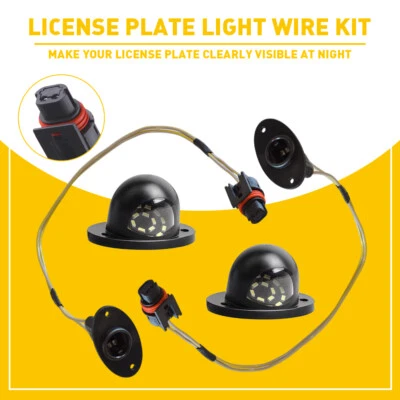 2x LED License Plate Light Tag Wire Harness Fit 1994-2001 Dodge Ram 1500 Pickup - Image 1 of 4