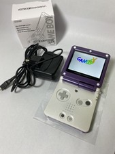Nintendo Game Boy Advance GBA SP Purple White System AGS 101 Brighter MINT NEW
