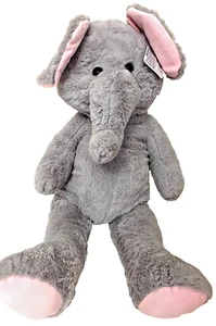 Giant Grey Elephant Plush Toy 31 inch by Jazwares Russ NWT - Picture 1 of 3