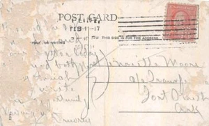PLANT NO. 11 BUICK MOTOR CO FLINT MICHIGAN TRAIN PM PERFIN STAMP POSTCARD 1917 - Picture 1 of 1