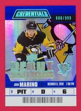 2019-20 Upper Deck Credentials /999 RC Debut Ticket Access - Pick Your Card