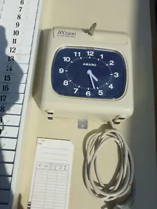 Stempeluhr AMANO BX 1500 mit Kartenhalter Stechuhr Arbeitszeiterfassung - Bild 1 von 5